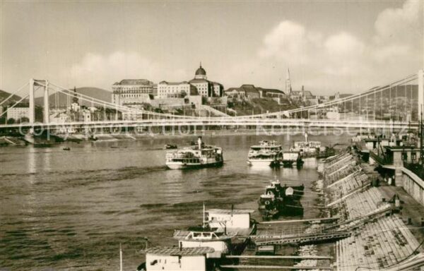 Budapest Hafen Schloss Brücke