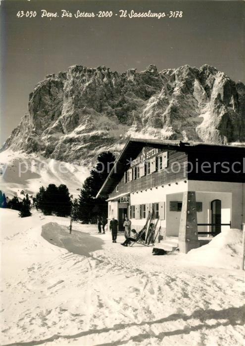 Sassolungo Langkofel Pension Piz Seteur Winter