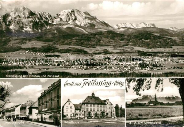 Freilassing Staufen Zwiese Hauptstraße Schulhaus Un