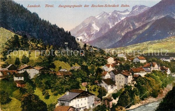 Landeck Tirol Ausgangspunkt der Reschen-Scheideck Bah
