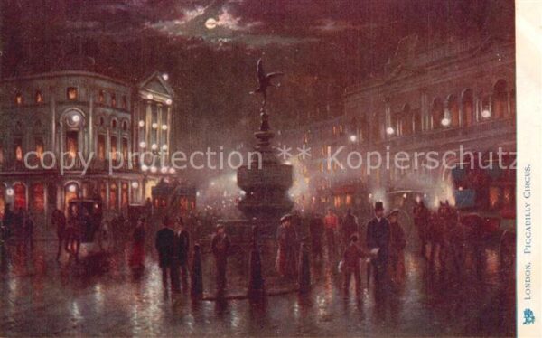 London Piccadilly Circus Mondschein