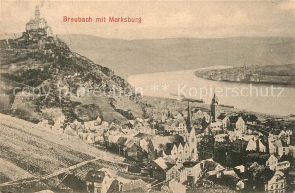 Braubach Rhein Marksburg Panorama