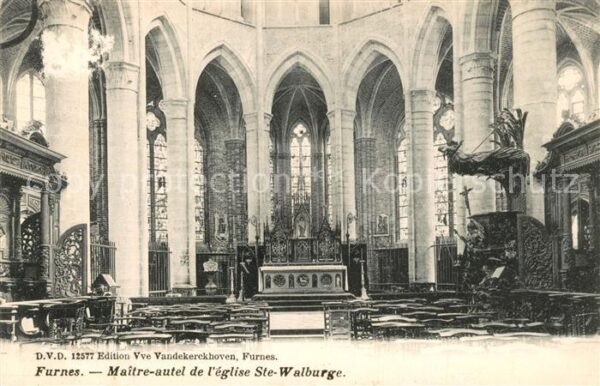 Furnes Maitre autel de eglise Sainte Walburge
