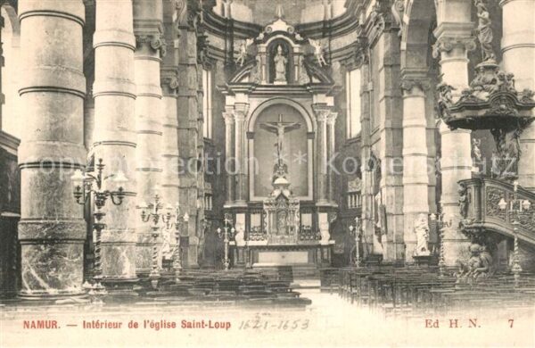 Namur sur Meuse Eglise Saint Loup Innenraum