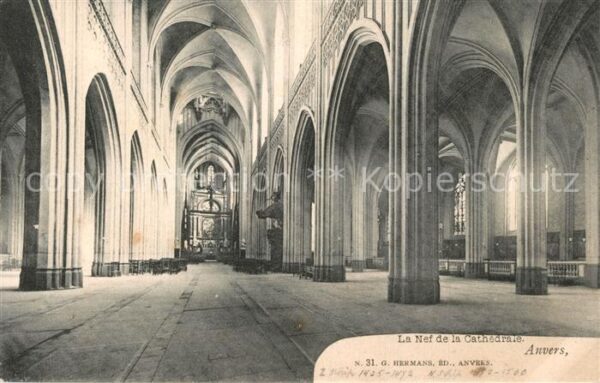 Anvers Antwerpen La Nef de la Cathedrale