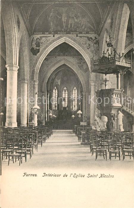Furnes Eglise Saint Nicolas  Interieur