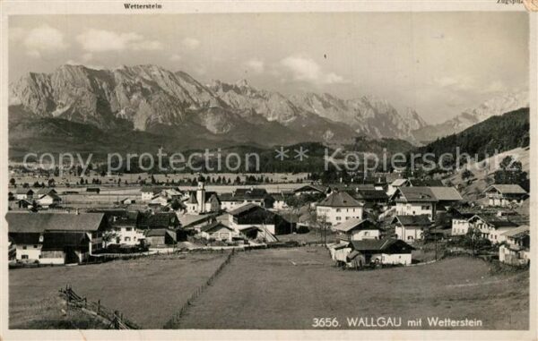 Wallgau Panorama Wetterstein