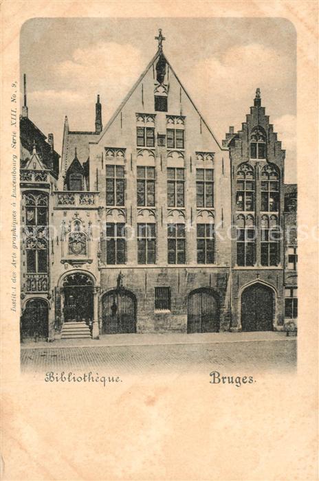 Bruges BRUGGE Belgie Bibliothek