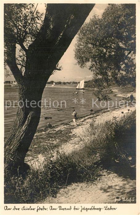 Laboe Kieler Förde Strand bei Jägersberg
