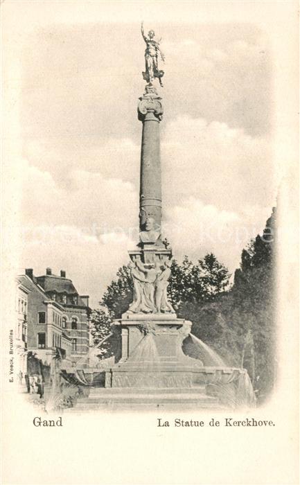 Gand Belgien Statue de Kerckhove