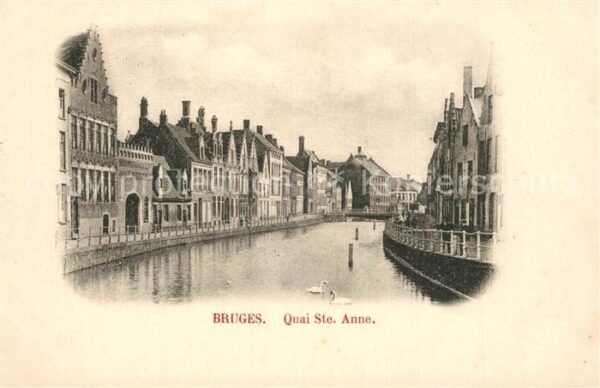 Bruges BRUGGE Belgie Quai Sainte Anne