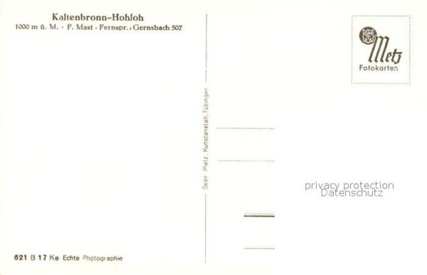 Kaltenbronn Gernsbach Hohloh Panorama – Bild 2