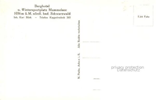 Kappelrodeck Berghotel Mummelsee – Bild 2