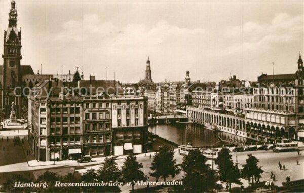 Hamburg Reesendammbrücke Alsterarcaden