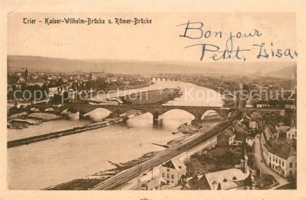 Trier Kaiser Wilhelm Brücke Römer Brücke