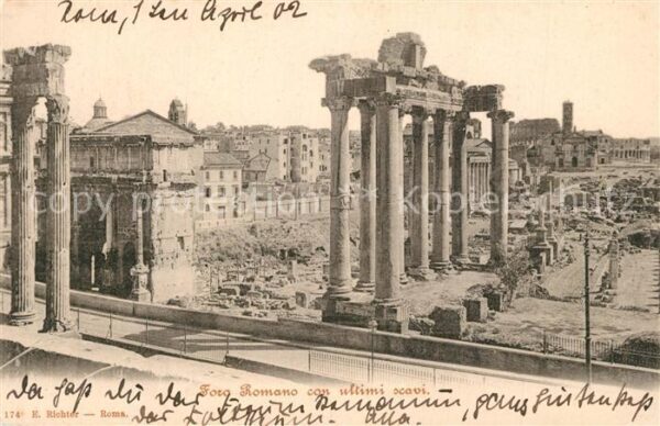 Roma Rom Foro Romano con ultimi scavi