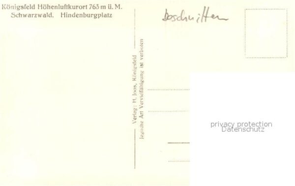 Koenigsfeld Schwarzwald Hindenburgplatz – Bild 2