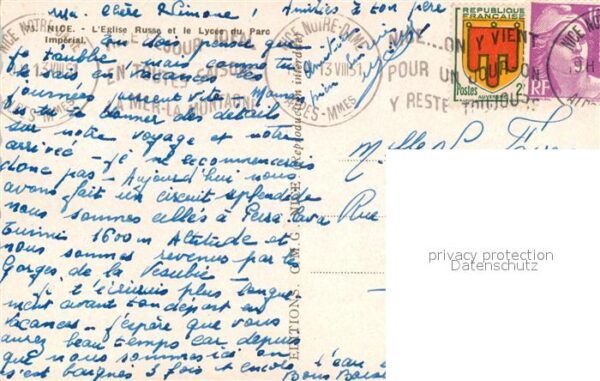 Russische Kirche Kapelle Nice Eglise Russe Lycee du Parc Imperia – Bild 2