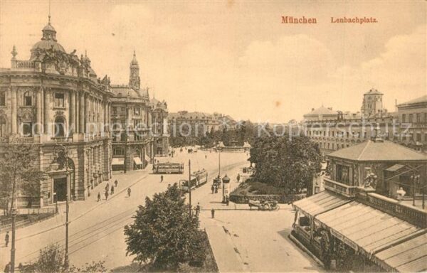 Strassenbahn M?nchen Lenbachplatz
