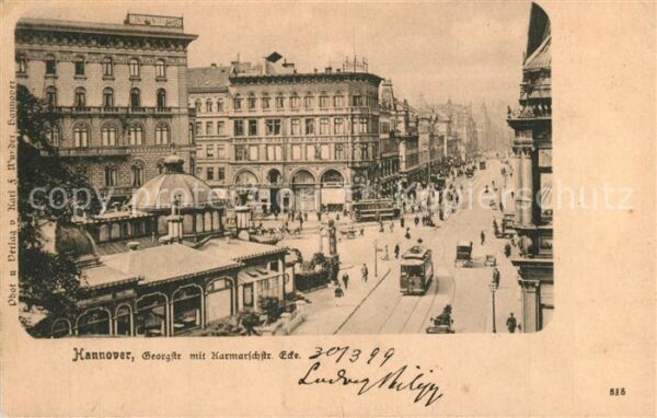 Strassenbahn Hannover Georgstrasse Karmarschstrasse