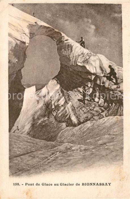Klettern Bergsteigen Pont de Glace Glacier de Bionnassay