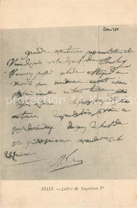 Napoleon Bonaparte Lettre Fixin