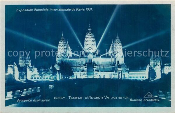 Exposition Coloniale Internationale Pari Temple d_Angkor-Vat