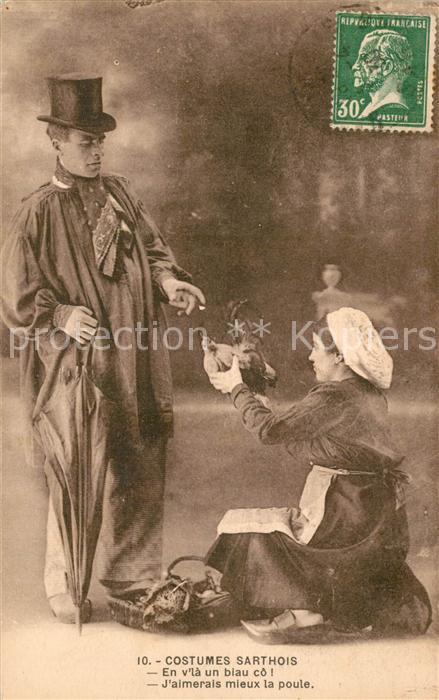 Trachten Frankreich Costumes Sarthois