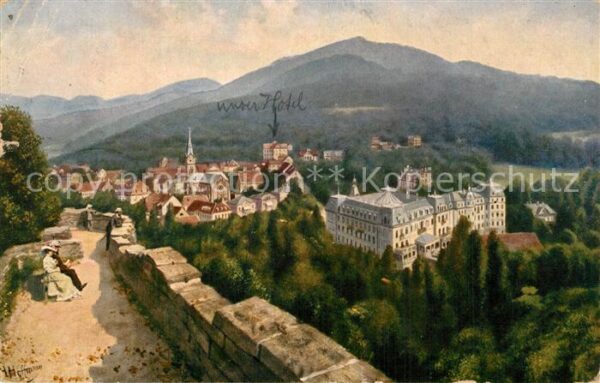 Hoffmann Heinrich Badenweiler Thermalbad Sommersitz des G