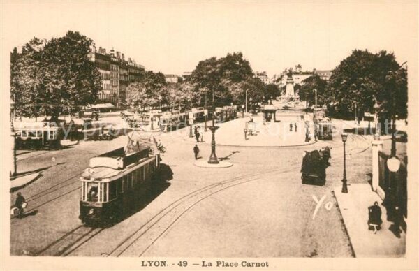Strassenbahn Place Carnot Lyon