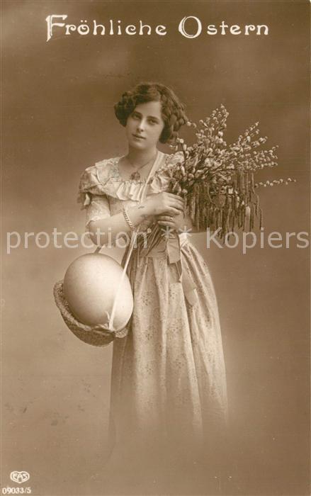 Foto EAS Nr. 09033/5 Ostern Frau Weidenk?tzchen