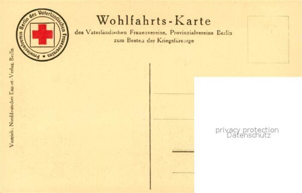 Militaria Generaele Stab Deutschland Hans von Beseler Wohlfahrtskarte Vaterl – Bild 2