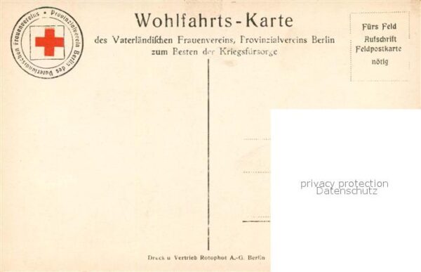 Hindenburg Wohlfahrtskarte Vaterl?ndischer Frauenv – Bild 2
