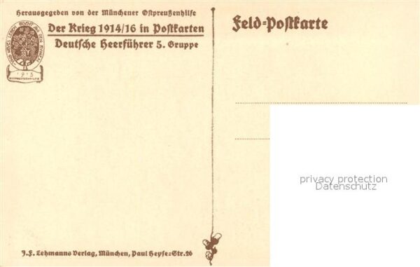 Militaria Generaele Stab Deutschland K?nstler H. Kauffmann – Bild 2