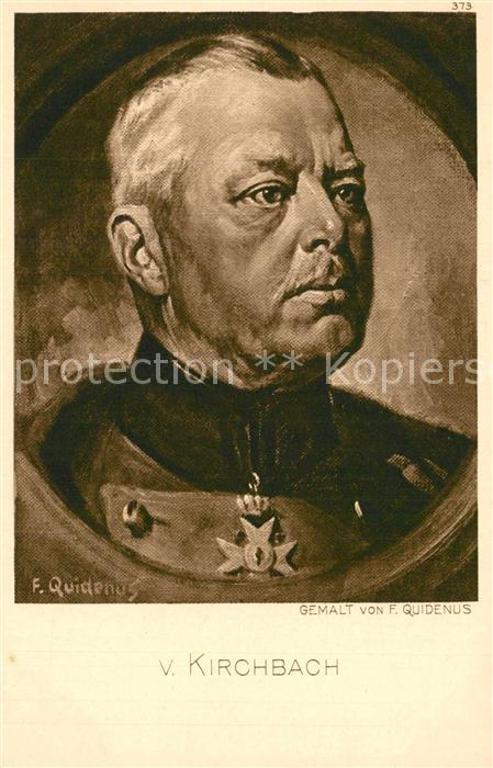 Militaria Generaele Stab Deutschland von Kirchbach gemalt von F. Quidenus