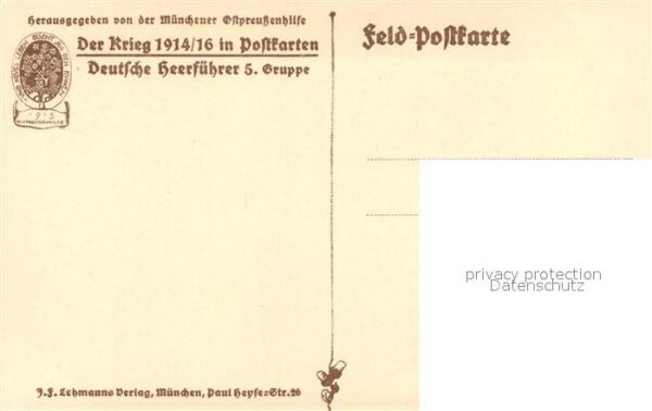 Militaria Generaele Stab Deutschland Max von Gallwitz gemalt von H. Kauffman – Bild 2