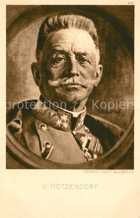 Militaria Gener?le Stab Franz Conrad von H?tzendorf gemalt von