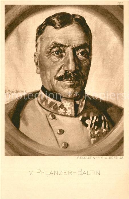 Militaria Gener?le Stab Karl von Pflanzer-Baltin gemalt von F.