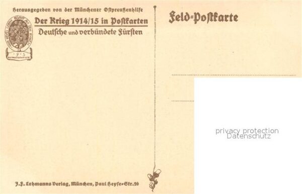 Ludwig III K?nstlerkarte Karl Bauer – Bild 2