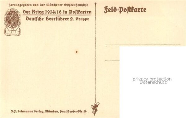 Militaria Generaele Stab Deutschland von Rekowski gemalt von F. Quidenus – Bild 2