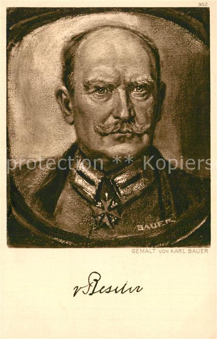 Militaria Generaele Stab Deutschland Hans von Beseler K?nstler Karl Bauer