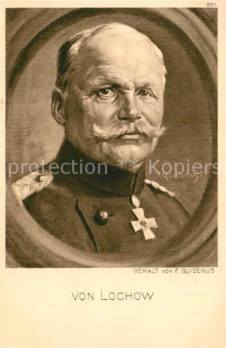 Militaria Generaele Stab Deutschland Ewald von Lochow gemalt von F. Quidenus