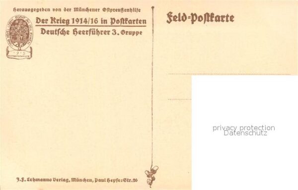 Militaria Generaele Stab Deutschland Moritz von Bissing K?nstler Karl Bauer – Bild 2