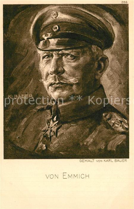 Militaria Generaele Stab Deutschland Otto von Emmich K?nstler Karl Bauer