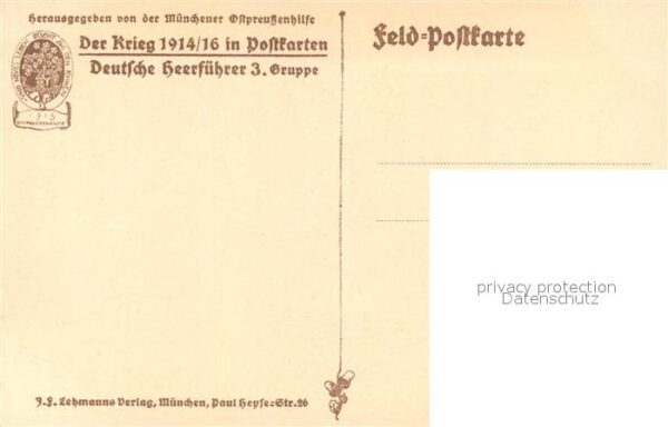 Militaria Generaele Stab Deutschland Felix von Bothmer K?nstler Karl Bauer – Bild 2