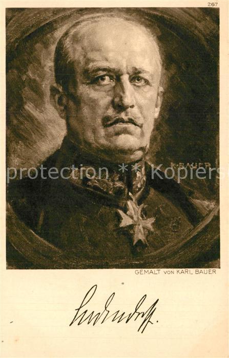Militaria Generaele Stab Deutschland Erich Ludendorff K?nstler Karl Bauer