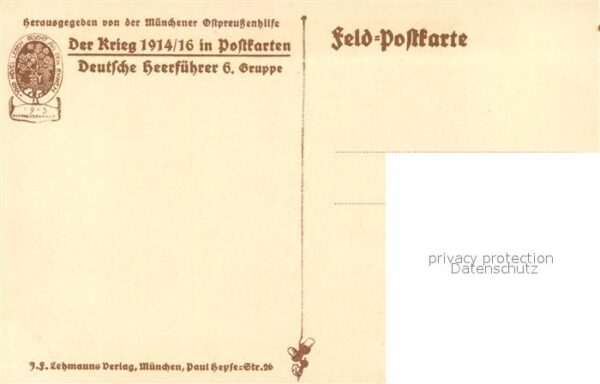 Militaria Generaele Stab Deutschland Von der Marwitz K?nstler F. Quidenus – Bild 2