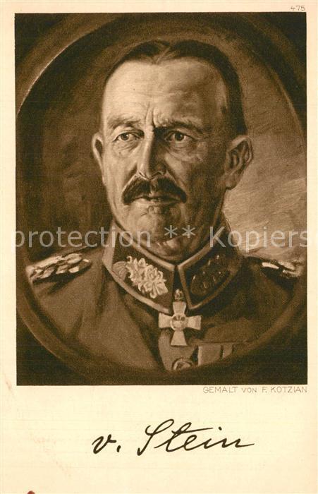 Militaria Generaele Stab Deutschland Hermann von Stein K?nstler F. Kotzian