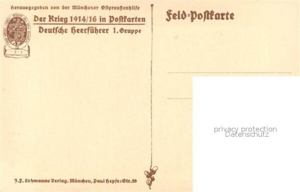 Militaria Generaele Stab Deutschland Karl von B?low K?nstler Karl Bauer – Bild 2