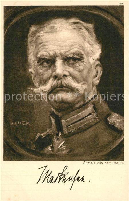 Militaria Generaele Stab Deutschland August von Mackensen K?nstler Karl Baue